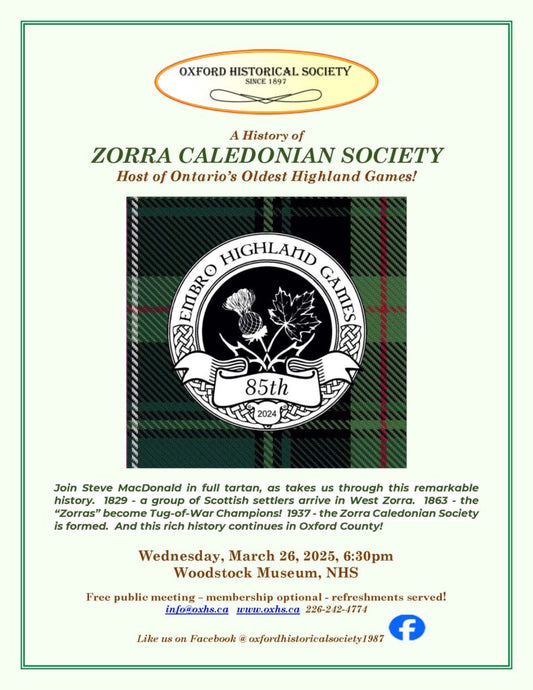 Wed, Mar 26 - Zorra Caledonian Society