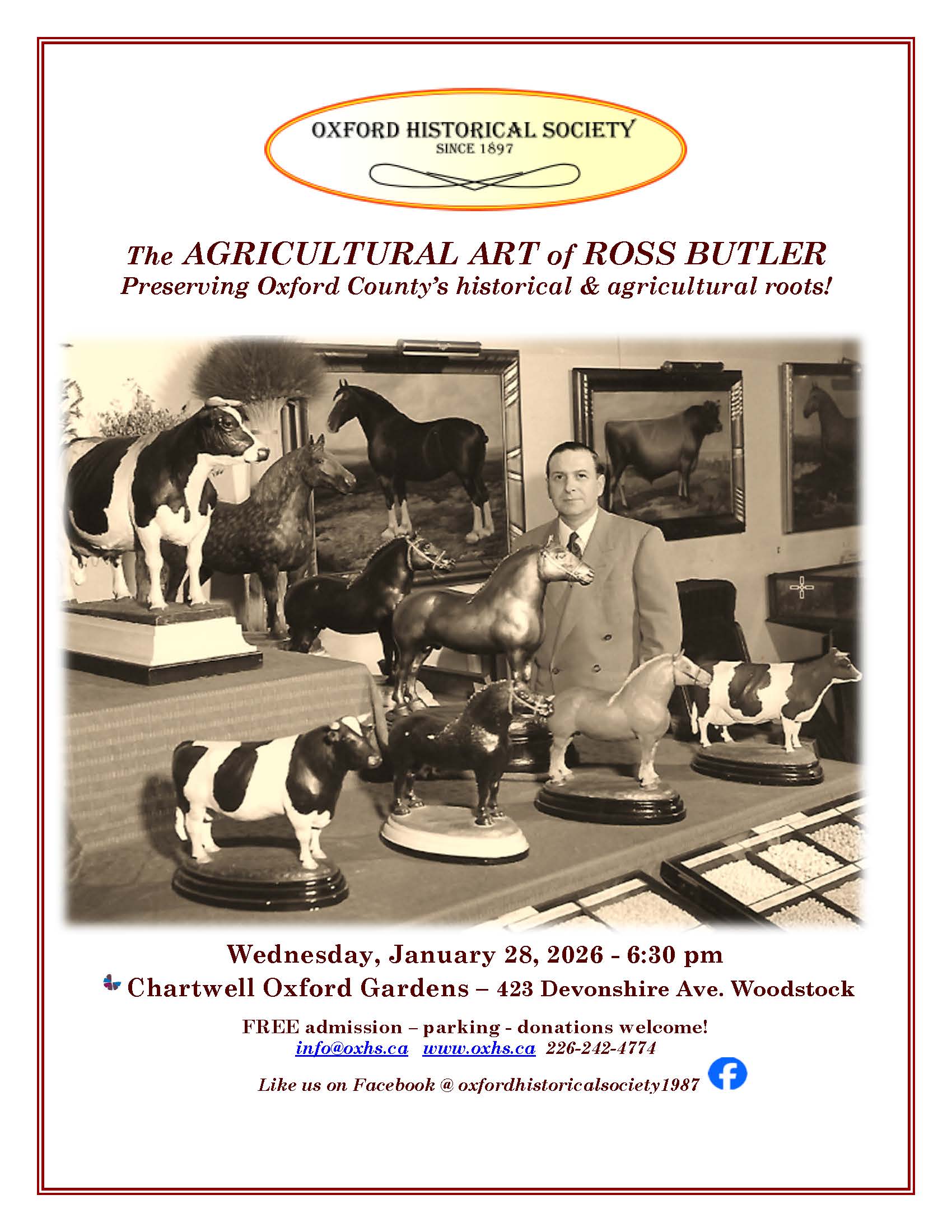 Wed, Jan 28 - The Agricultural Art of Ross Butler – Oxford Historical ...
