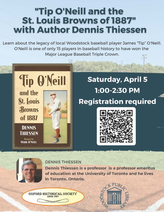 Sat, Apr 5 - OxHS and WPL Present: Tip O’Neill Book Launch